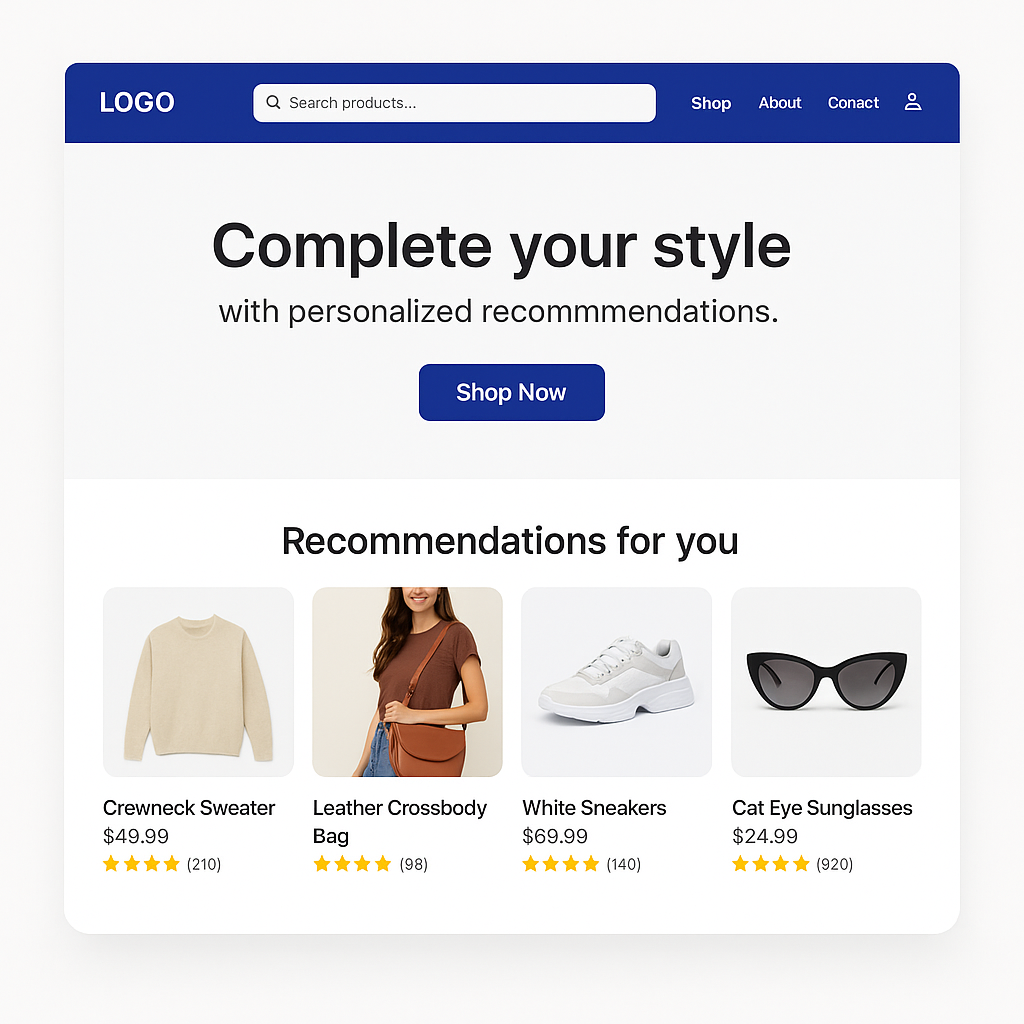AI-Powered E-commerce Website Template