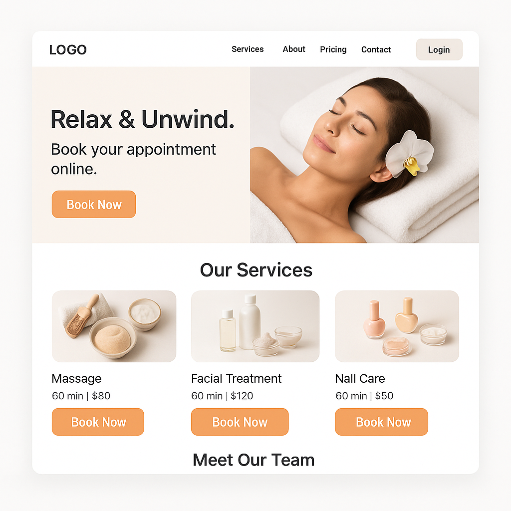 Salon & Spa Appointment Booking Template