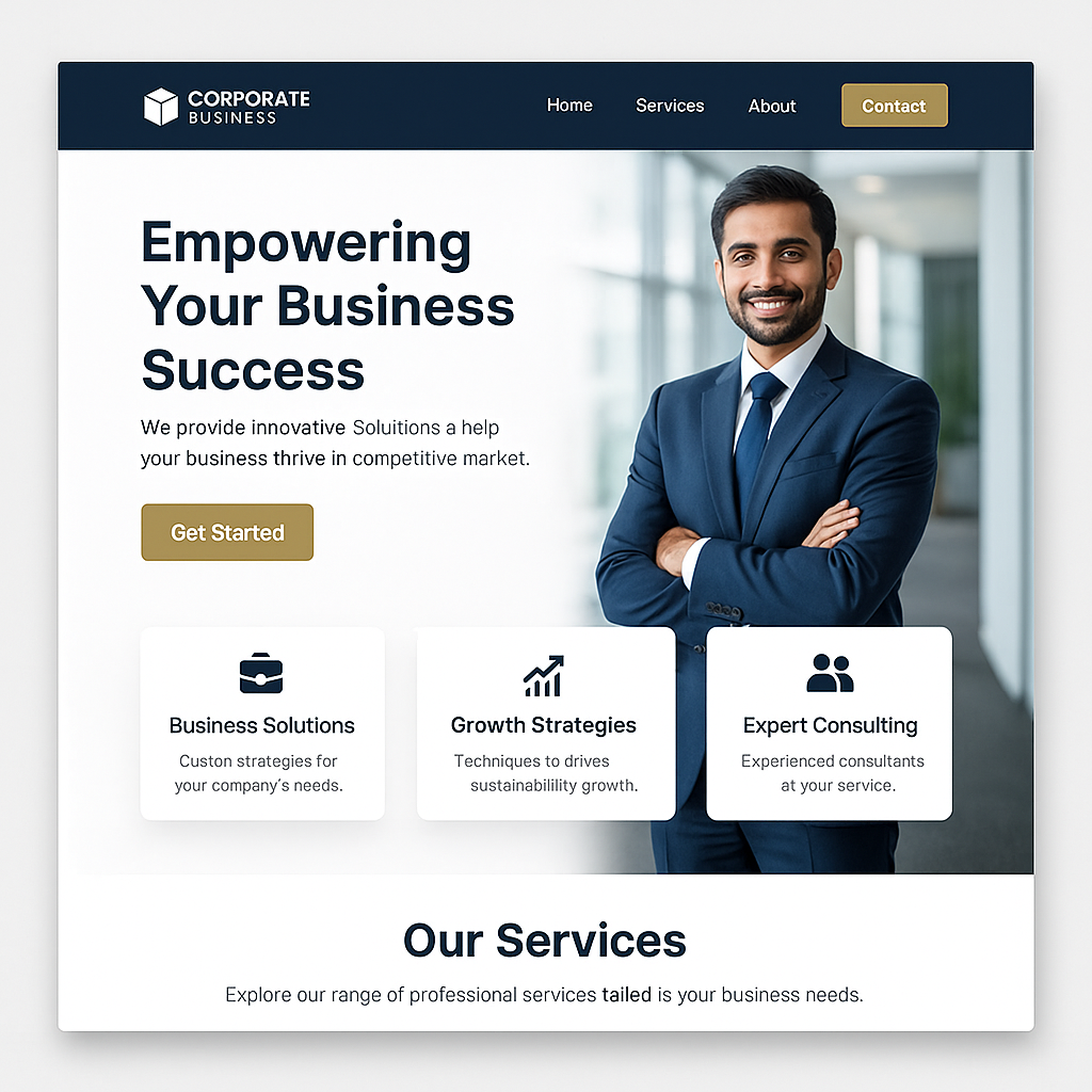 Corporate Business Homepage Template