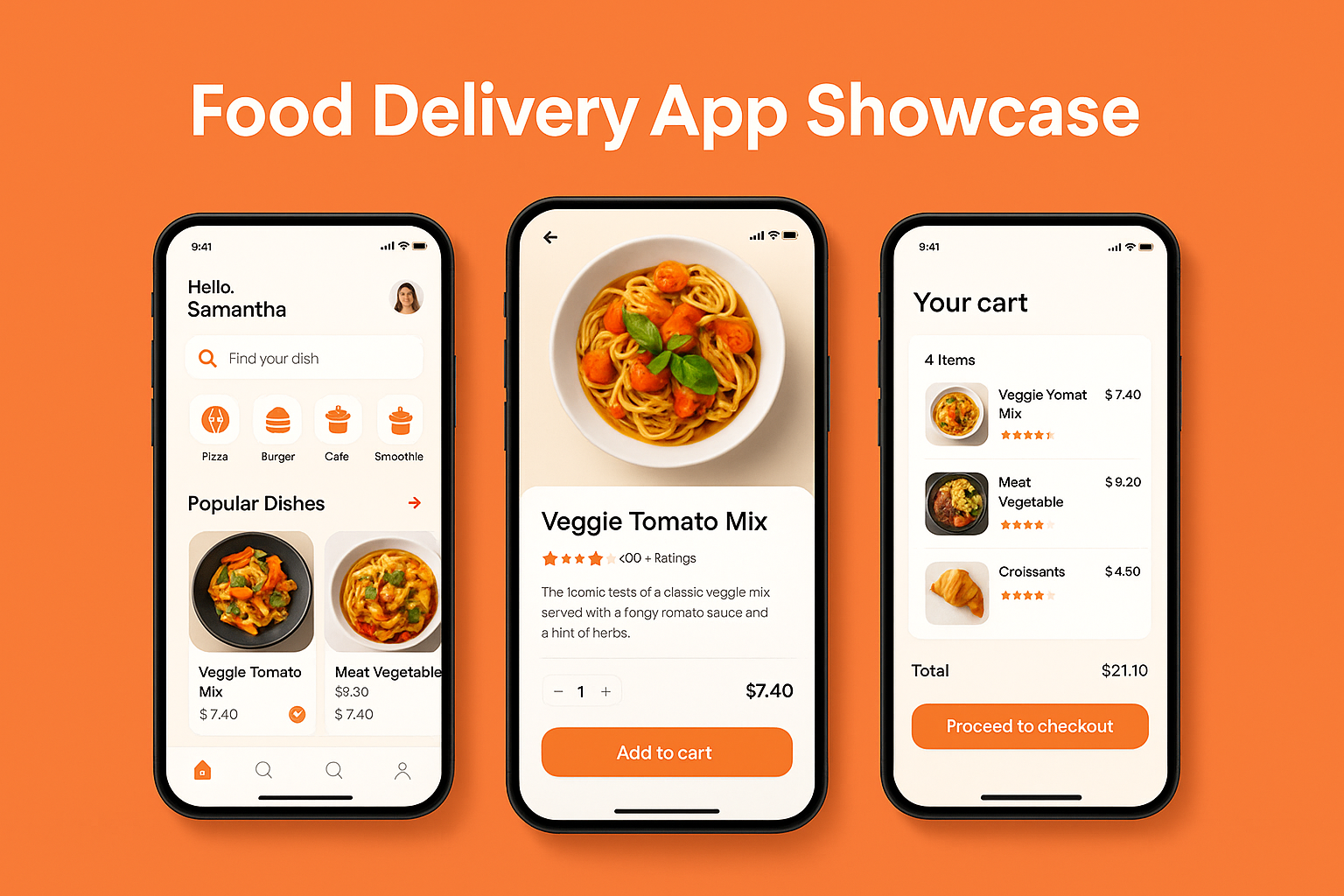 Food Delivery App Showcase